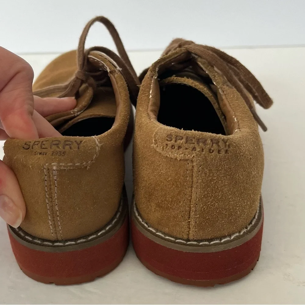 Sperry Top Sider Tevin Leather Suede Dress Shoes Size 12.5